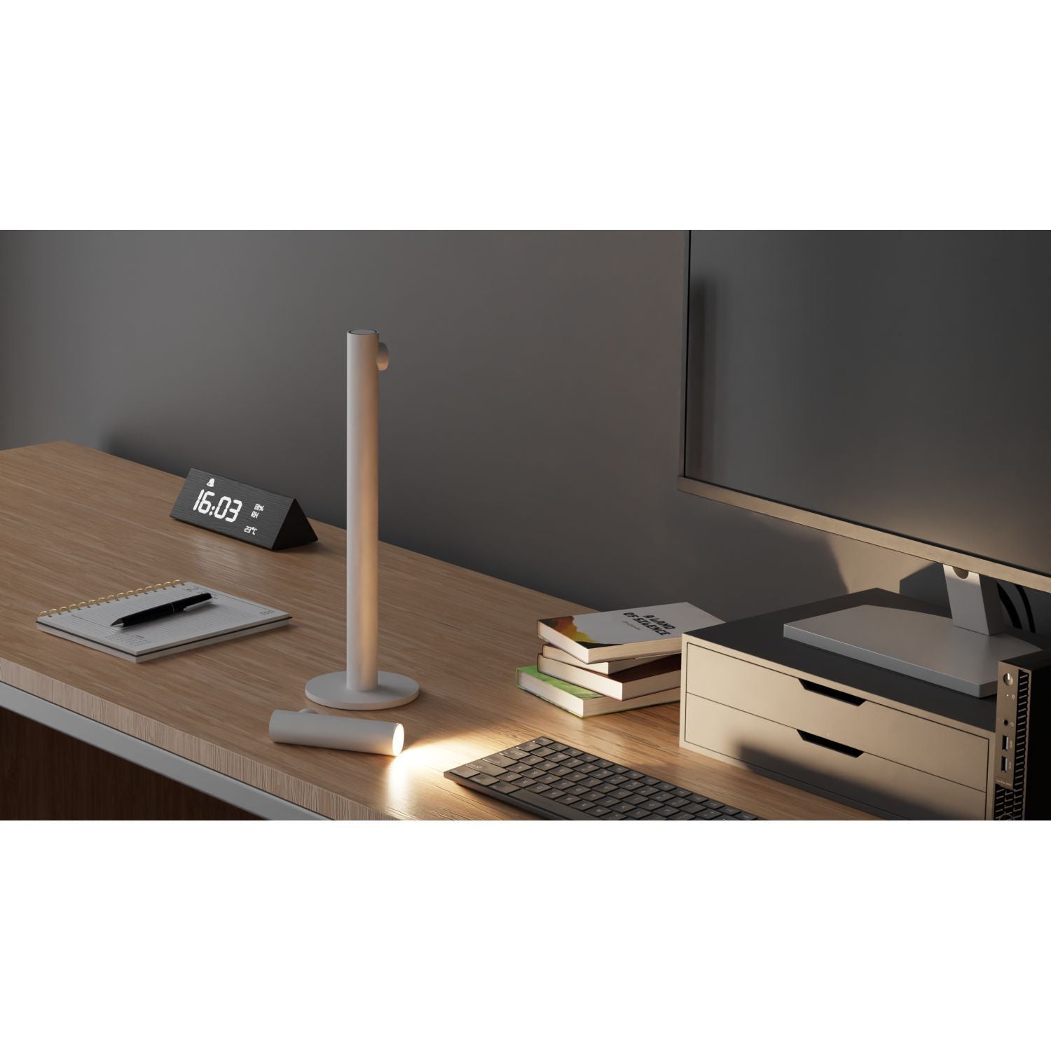 Ubiqua Zoom Desk With 140 Lumens - 2.2W 3.7V Power