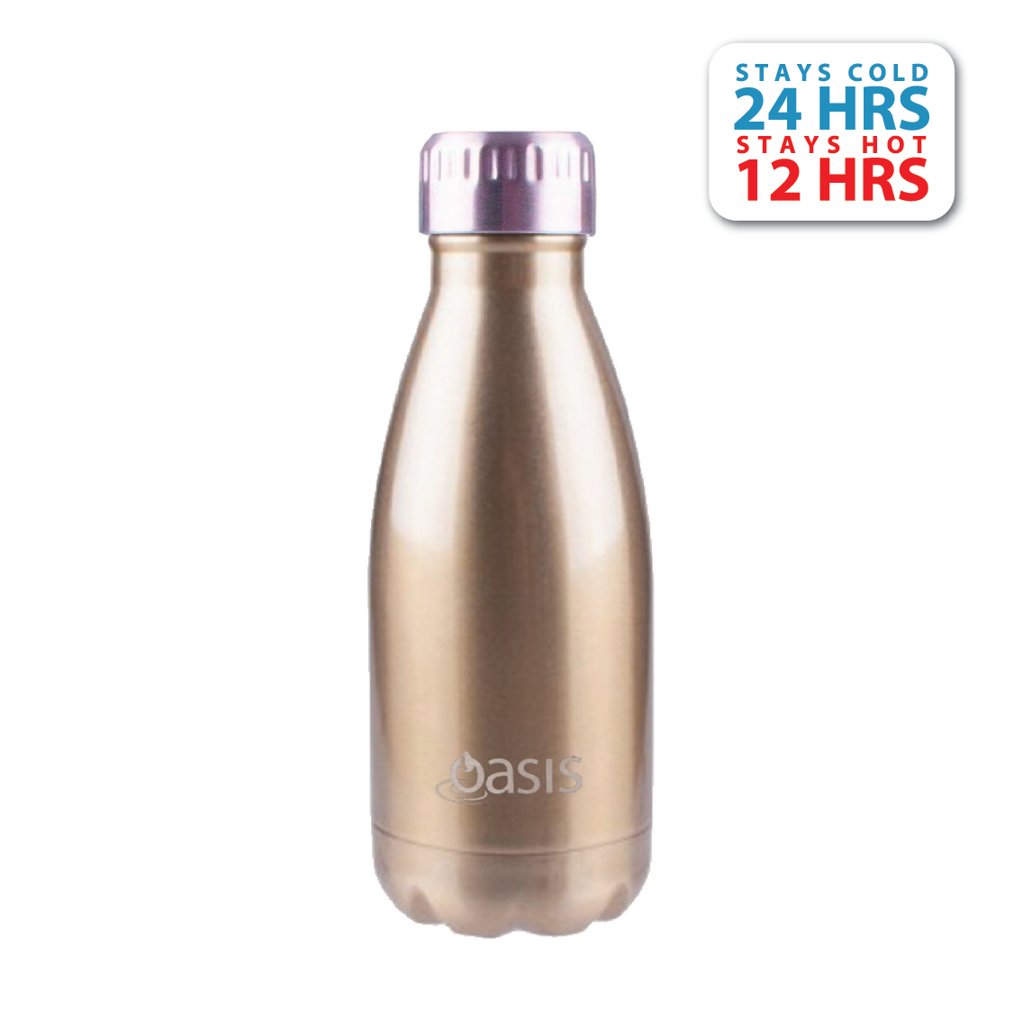 Oasis Stainless Steel Insulated Water Bottle 350ML (Plain) | Gifts & Lifestyle, Insulated Water Bottles, Travel Accessories, Water Bottles | Oasis Bottles-2