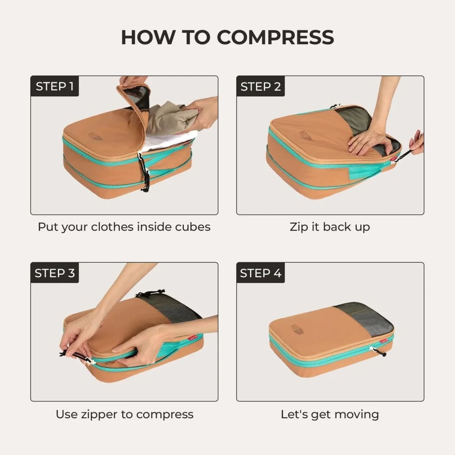 Bagsmart Blast 6-In-1 Compression Packing Cubes (SA)