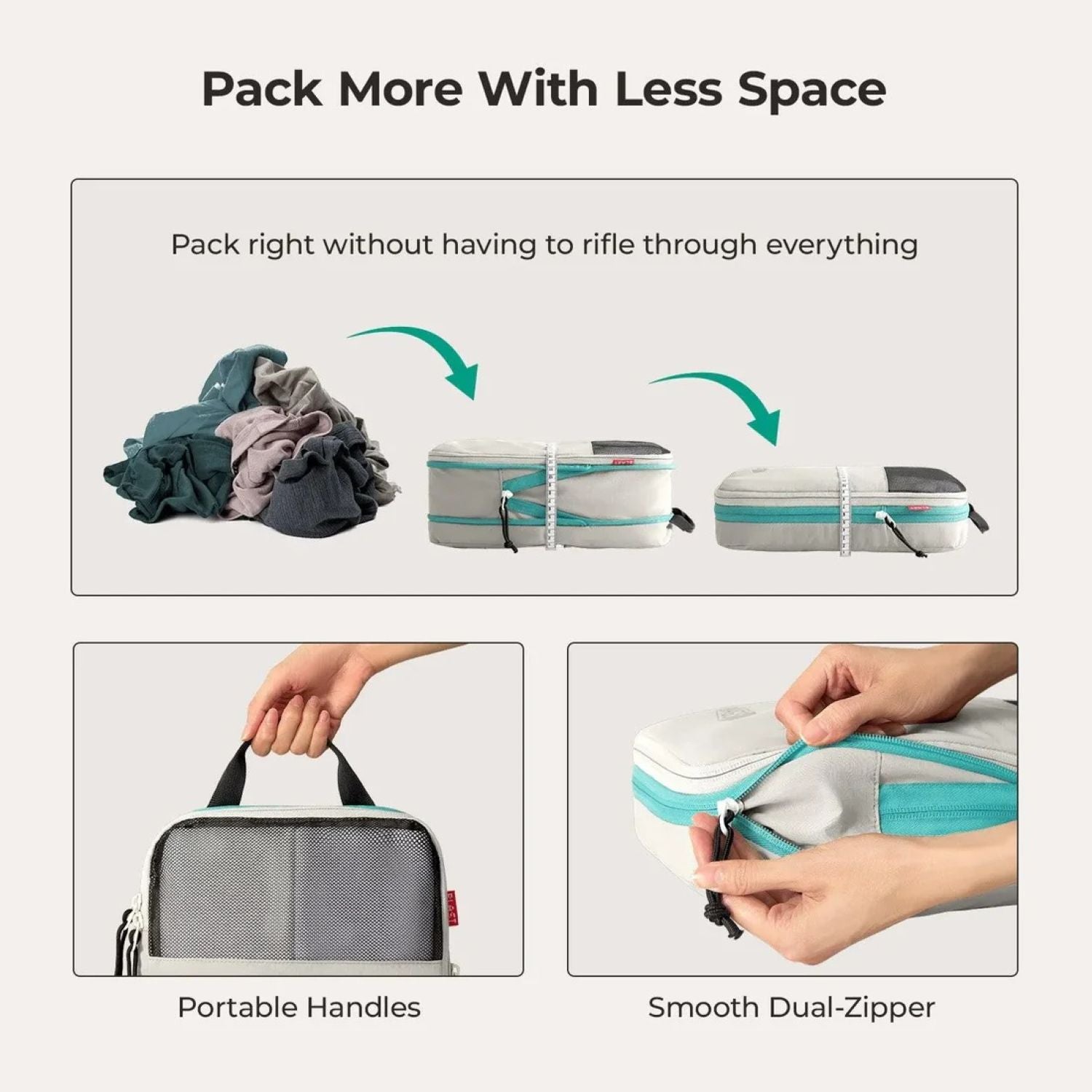 Bagsmart Blast 6-In-1 Compression Packing Cubes
