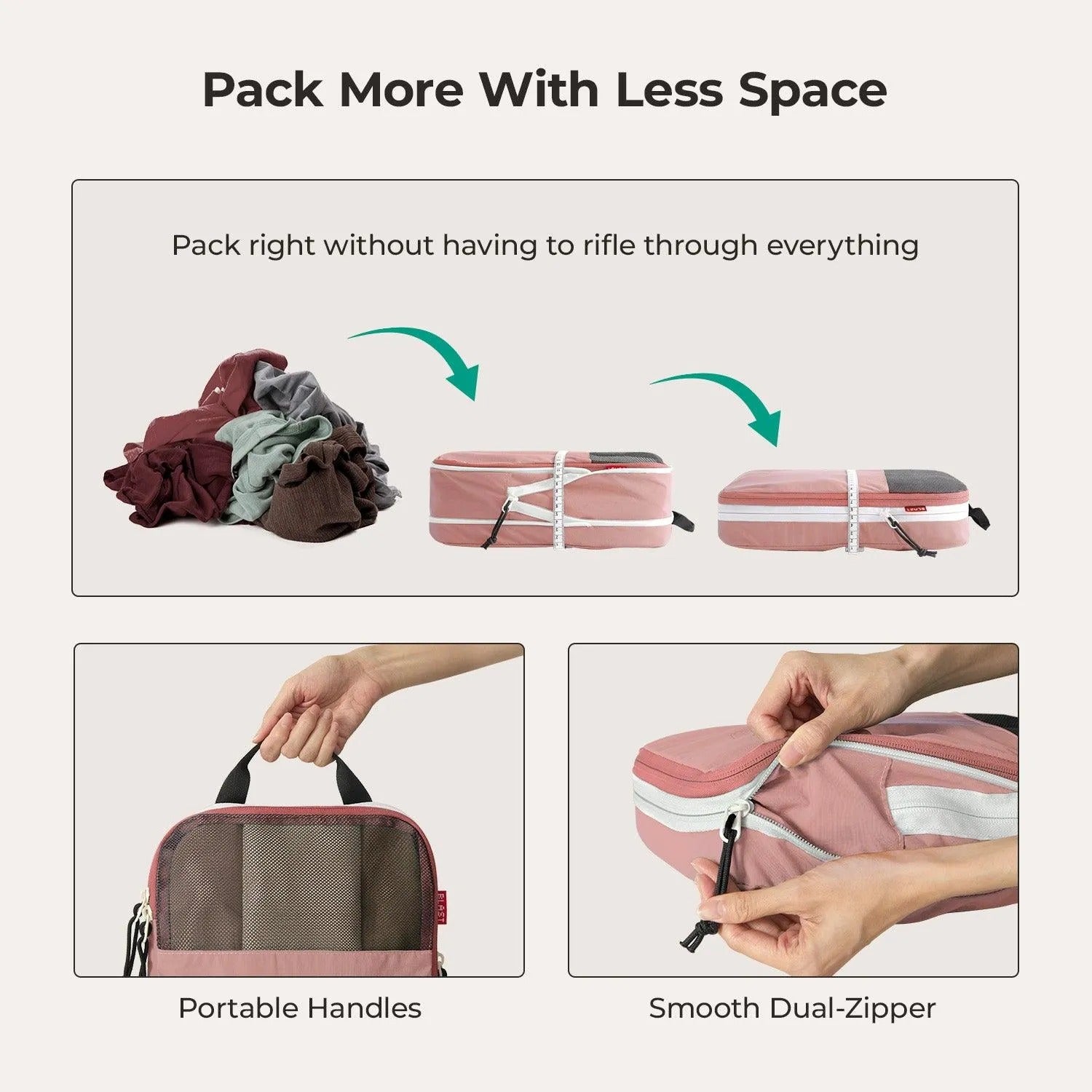 Bagsmart Blast 6-In-1 Compression Packing Cubes