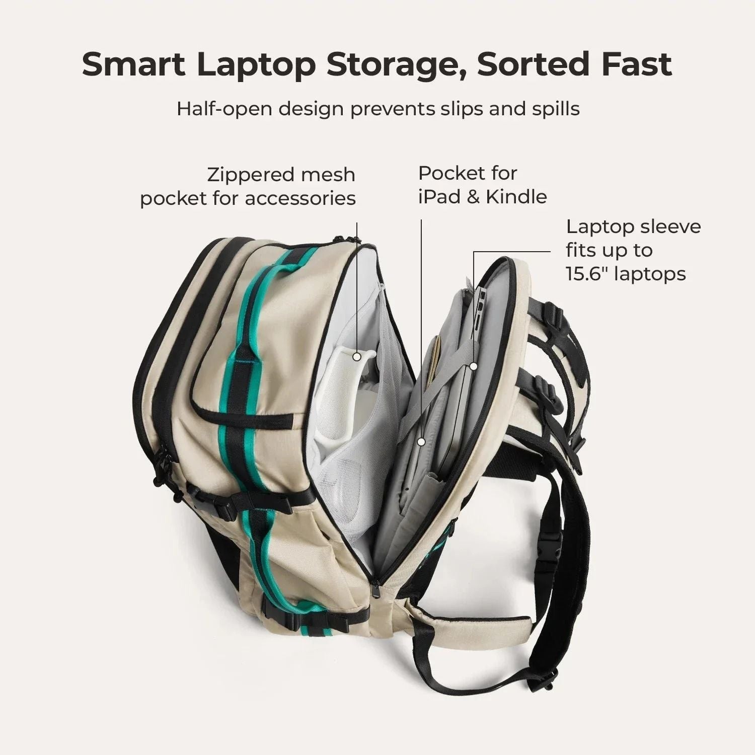 Bagsmart Blast Pro Quick Access Carry On Travel Backpack 40L