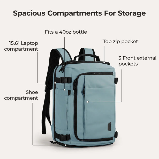 Bagsmart Blast Quick Access Carry On Travel Backpack Extended 38L