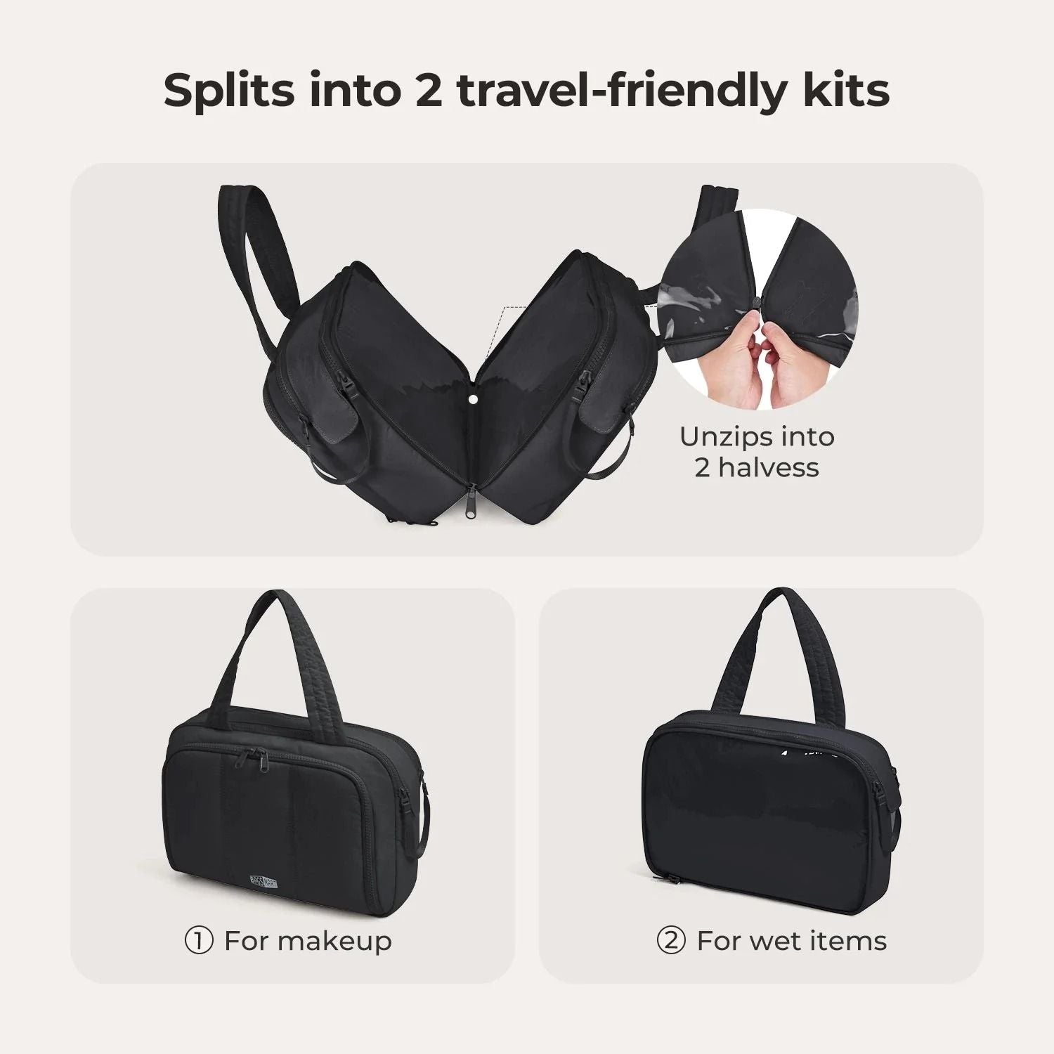 Bagsmart Crush Hanging Toiletry Bag