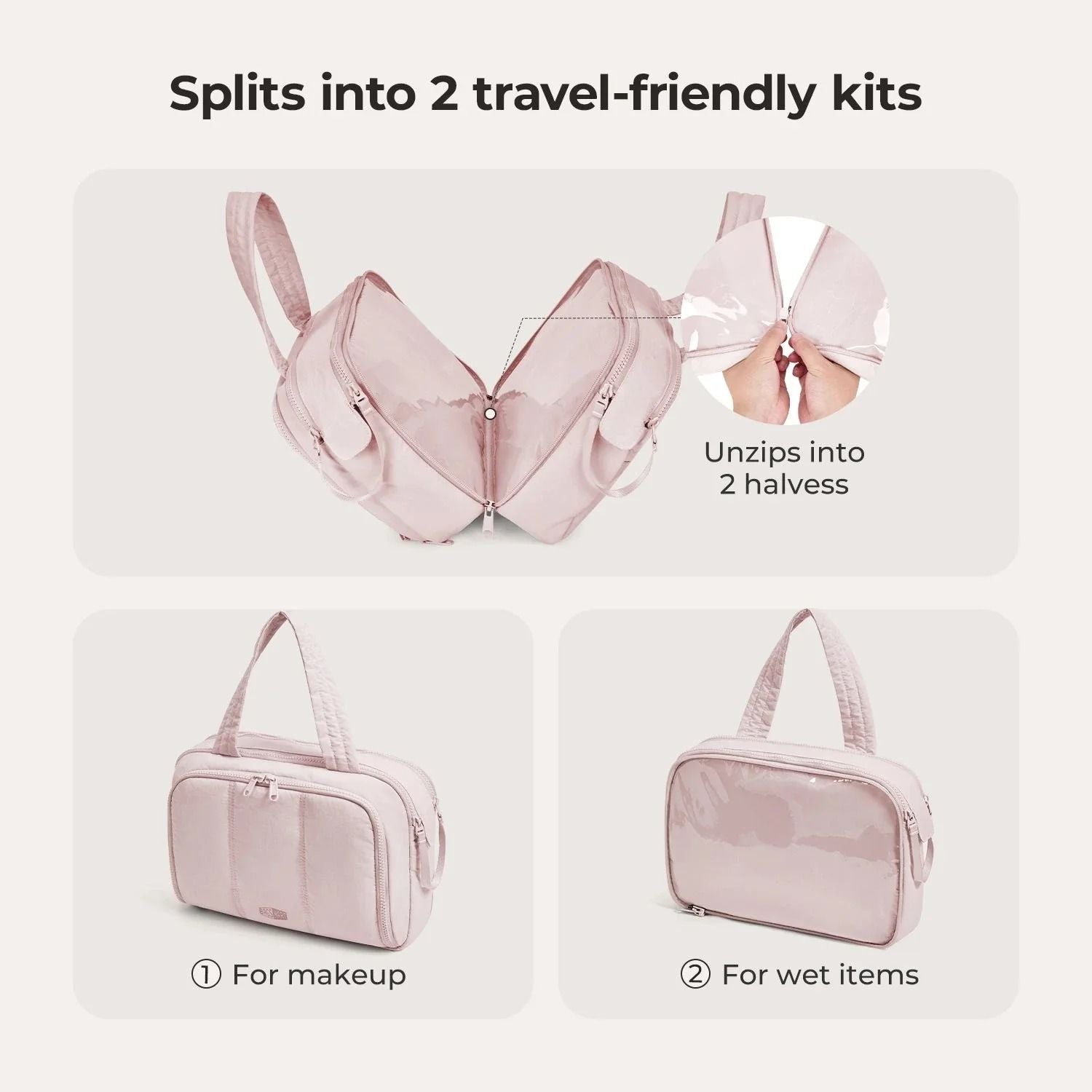 Bagsmart Crush Hanging Toiletry Bag