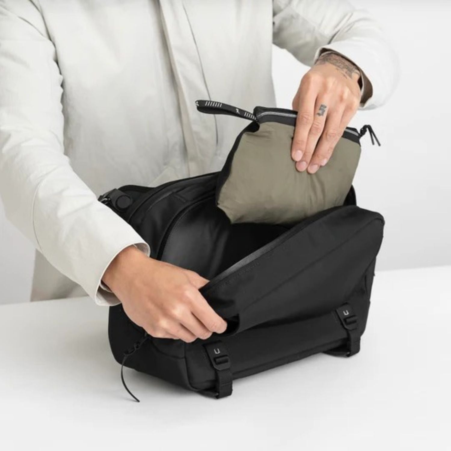 Black Ember Grip Sling Bag Ember Tex Pfas Free 12L