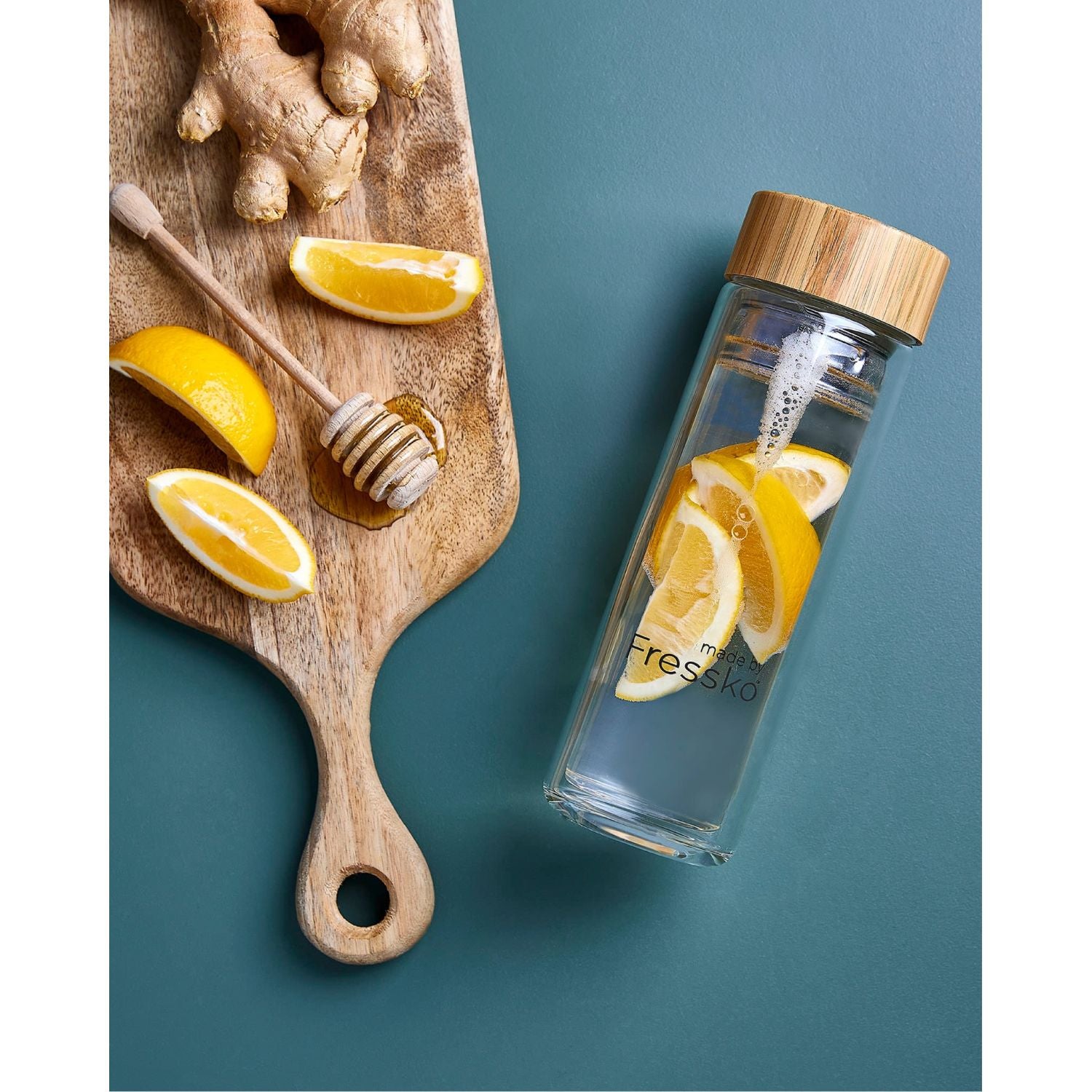 Made By Fressko Lift 16oz Infuser Glass Flask