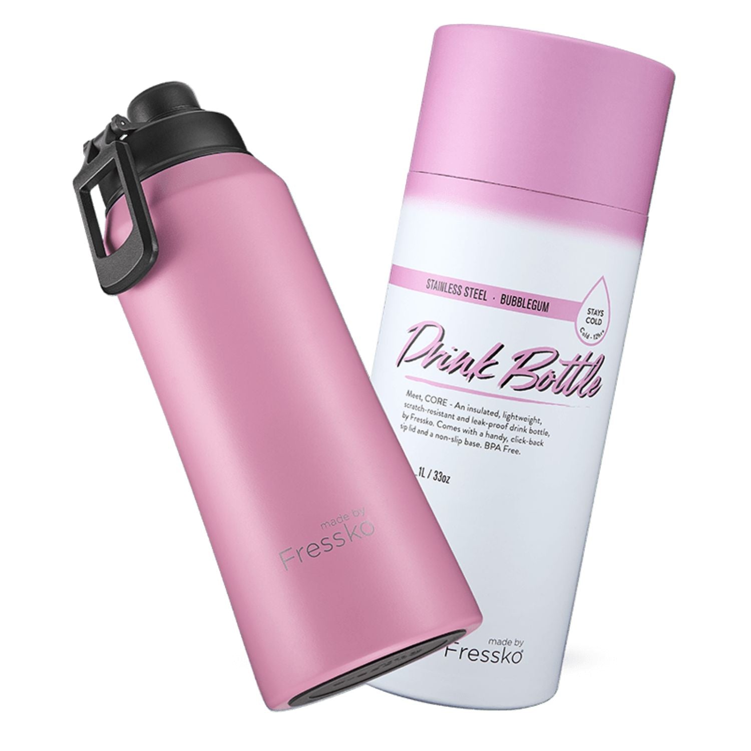 Made By Fressko Core 34oz Insulated Stainless Steel Drink Bottle