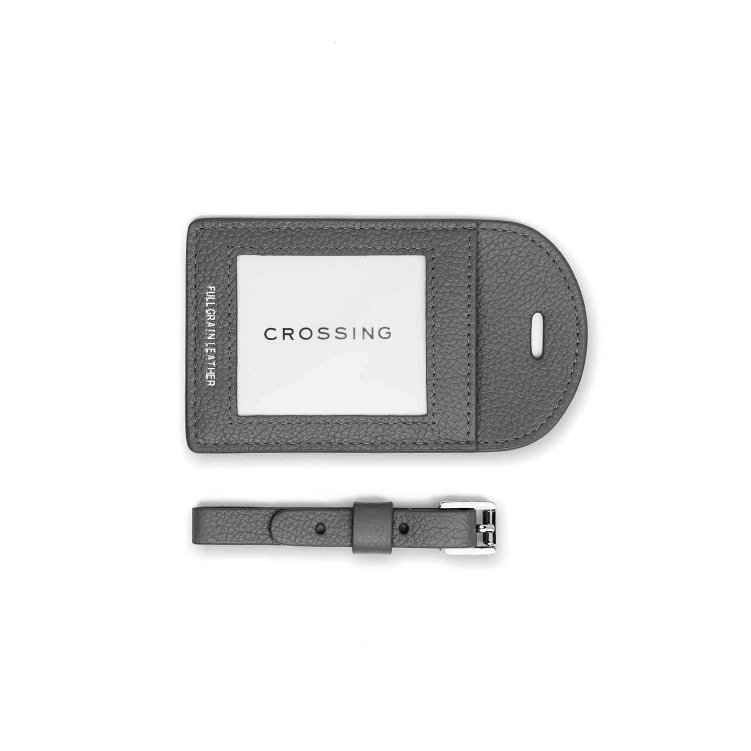 Crossing Milano Leather Luggage Tag