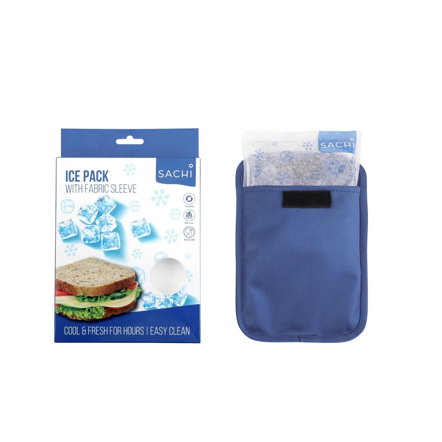 SACHI Gel Ice Pack with Fabric Sleeve