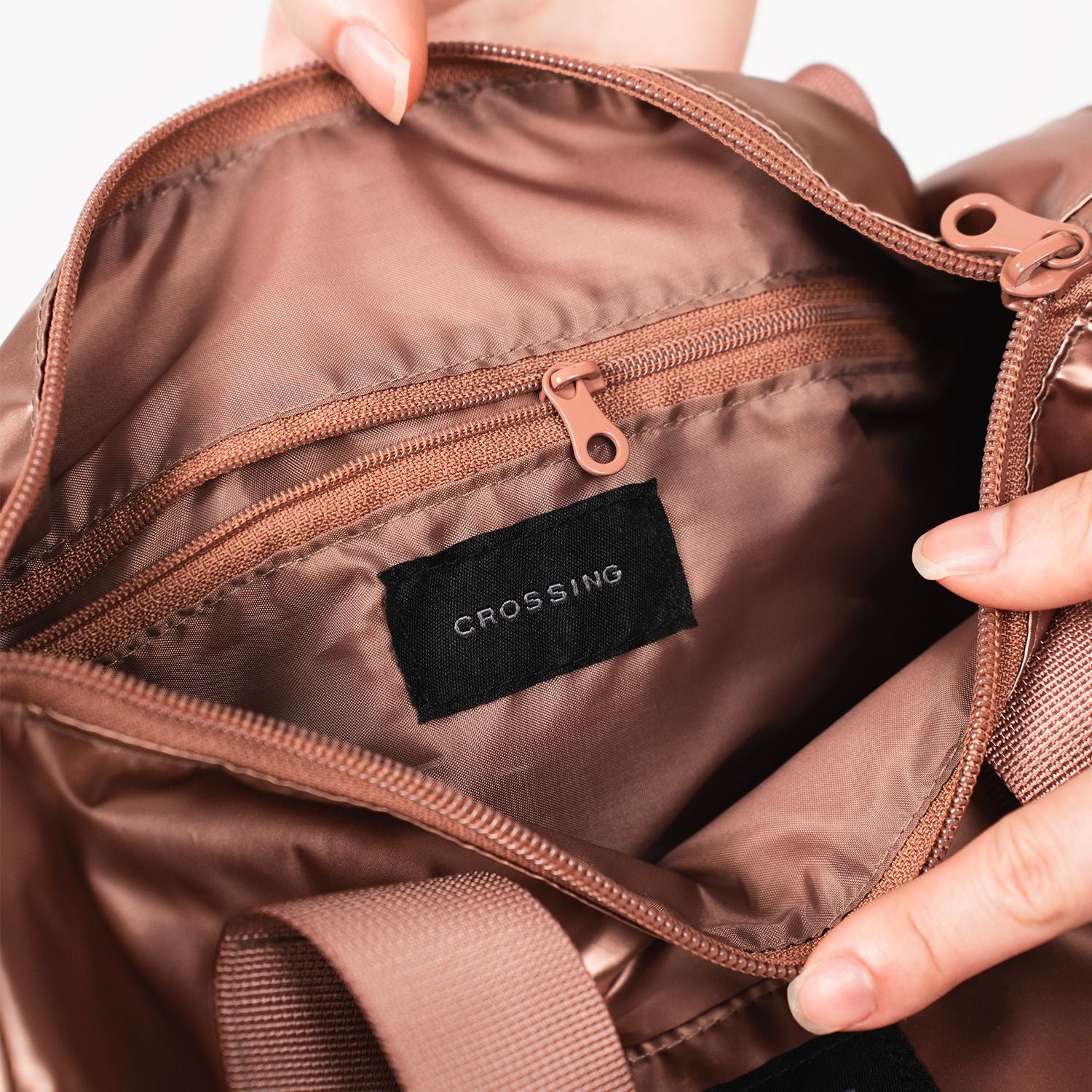 Crossing Metallic Small Weekender