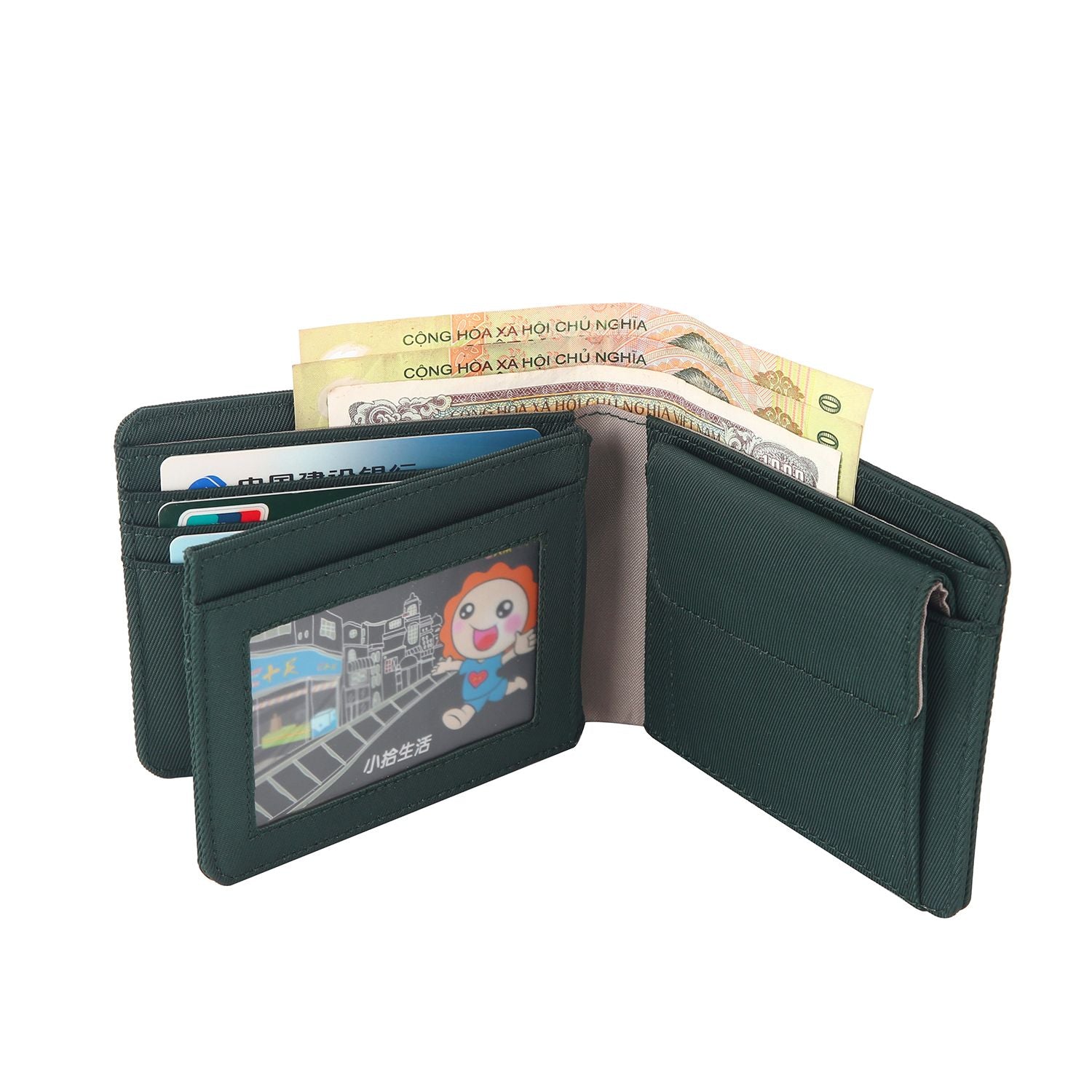 Crossing RFID Bifold Wallet with Coin Pocket & Card Flap V2