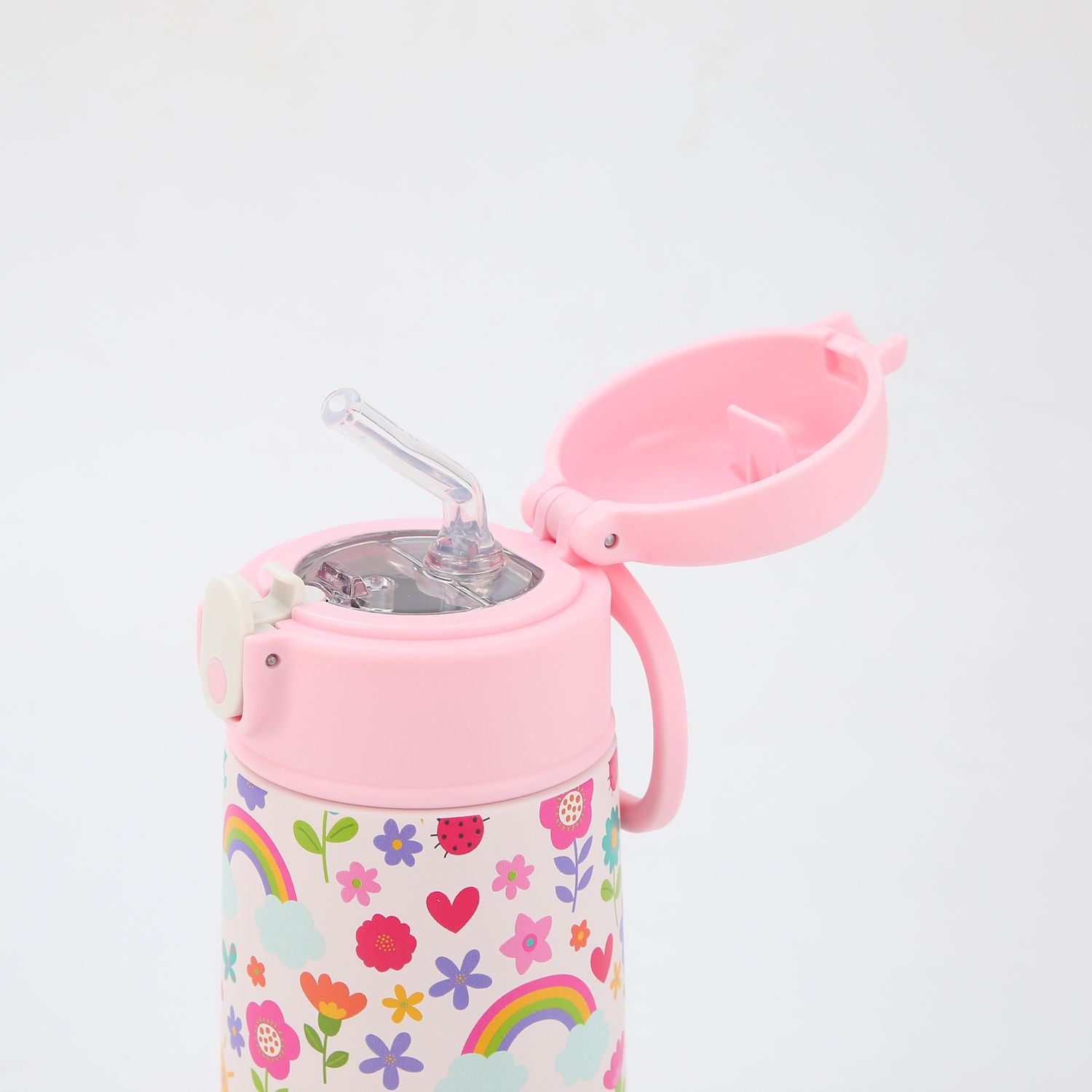 Crossing S/S 316 Kids' Insulated Water Bottle W/Sipper Silicone Straw 500ml