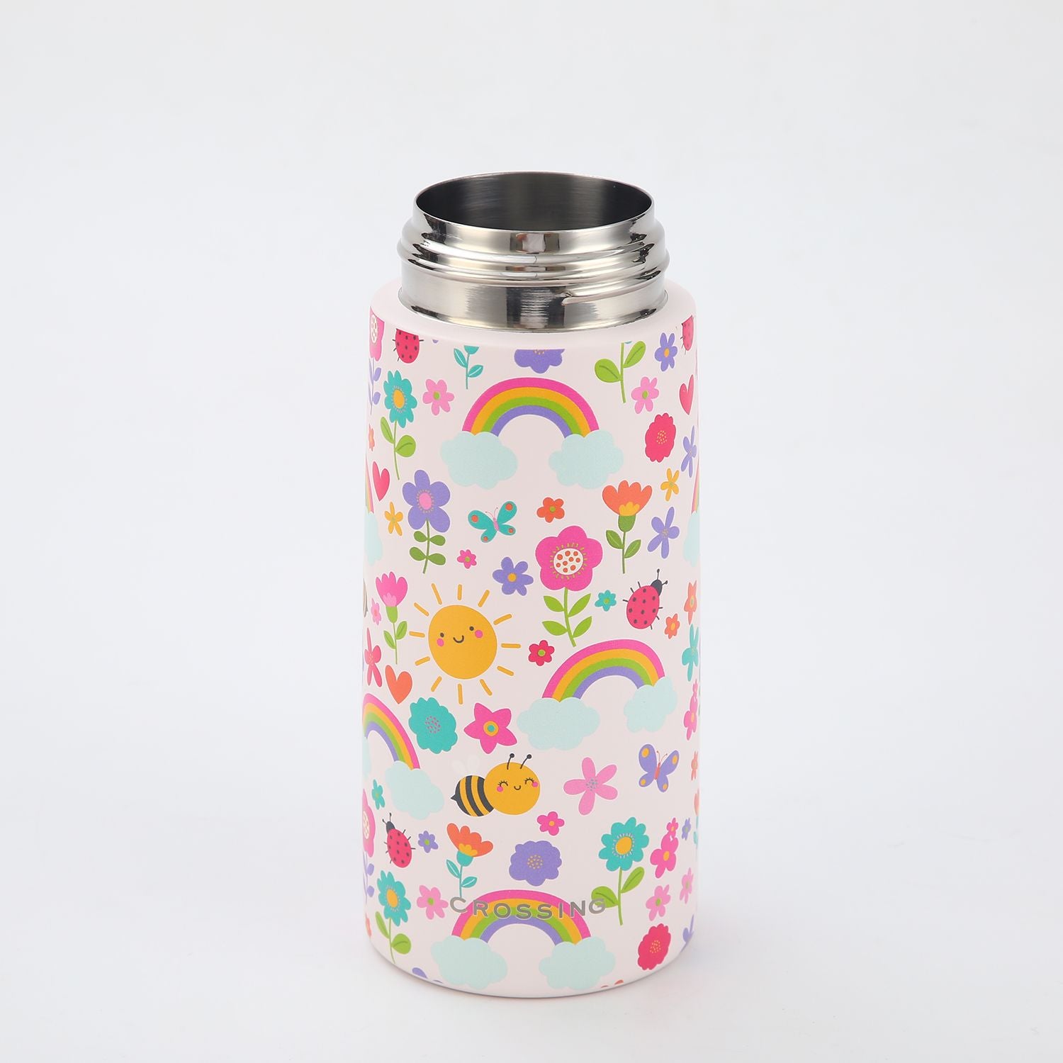 Crossing S/S 316 Kids' Insulated Water Bottle W/Sipper Silicone Straw 500ml