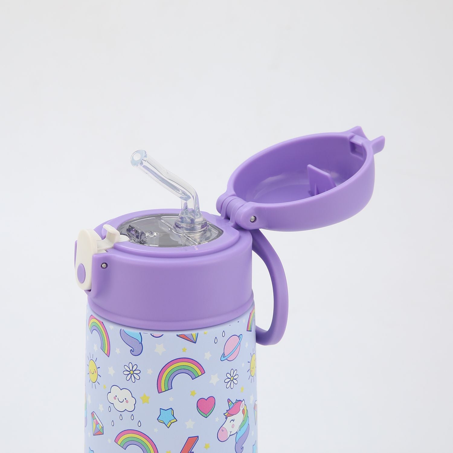 Crossing S/S 316 Kids' Insulated Water Bottle W/Sipper Silicone Straw 500ml