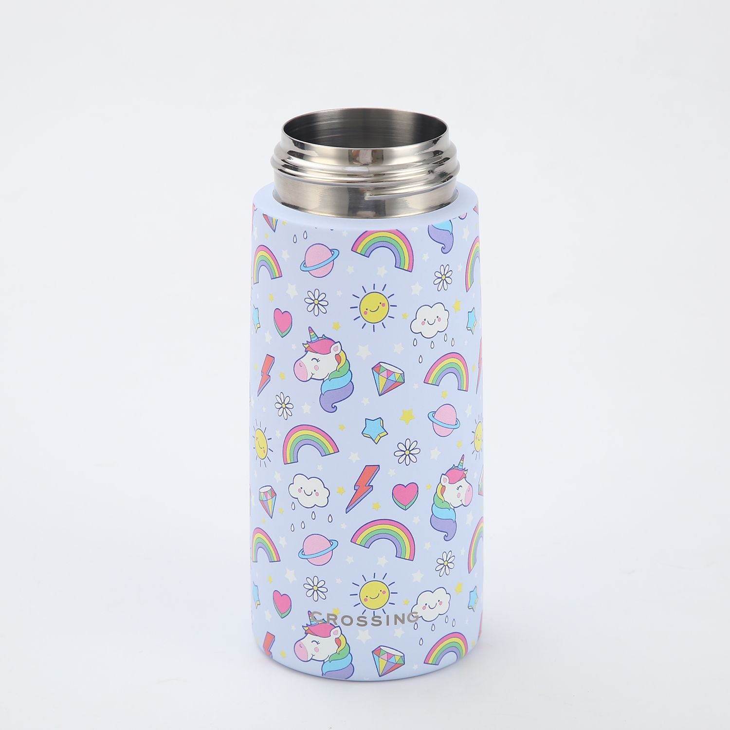 Crossing S/S 316 Kids' Insulated Water Bottle W/Sipper Silicone Straw 500ml