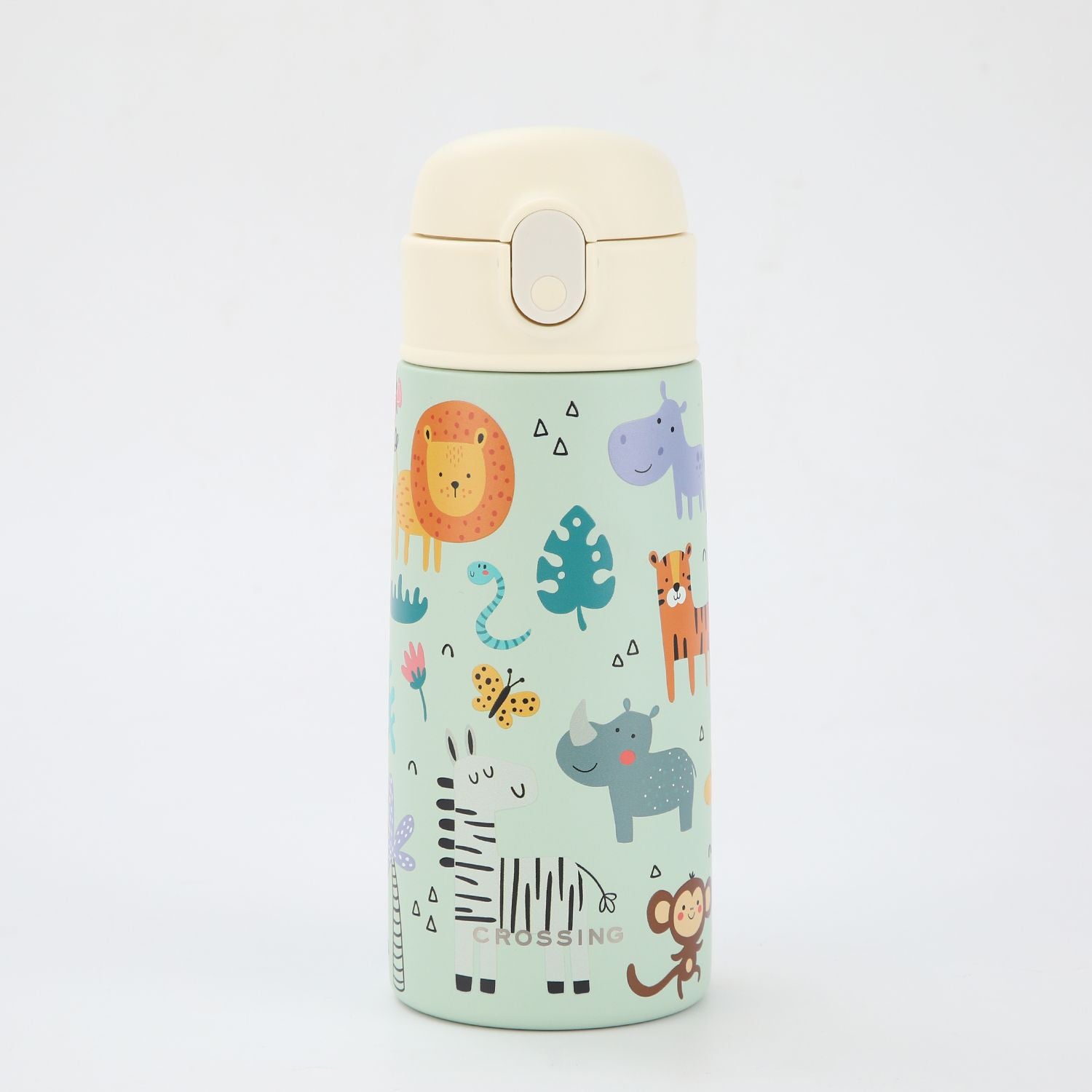 Crossing S/S 316 Kids' Insulated Water Bottle W/Sipper Silicone Straw 500ml
