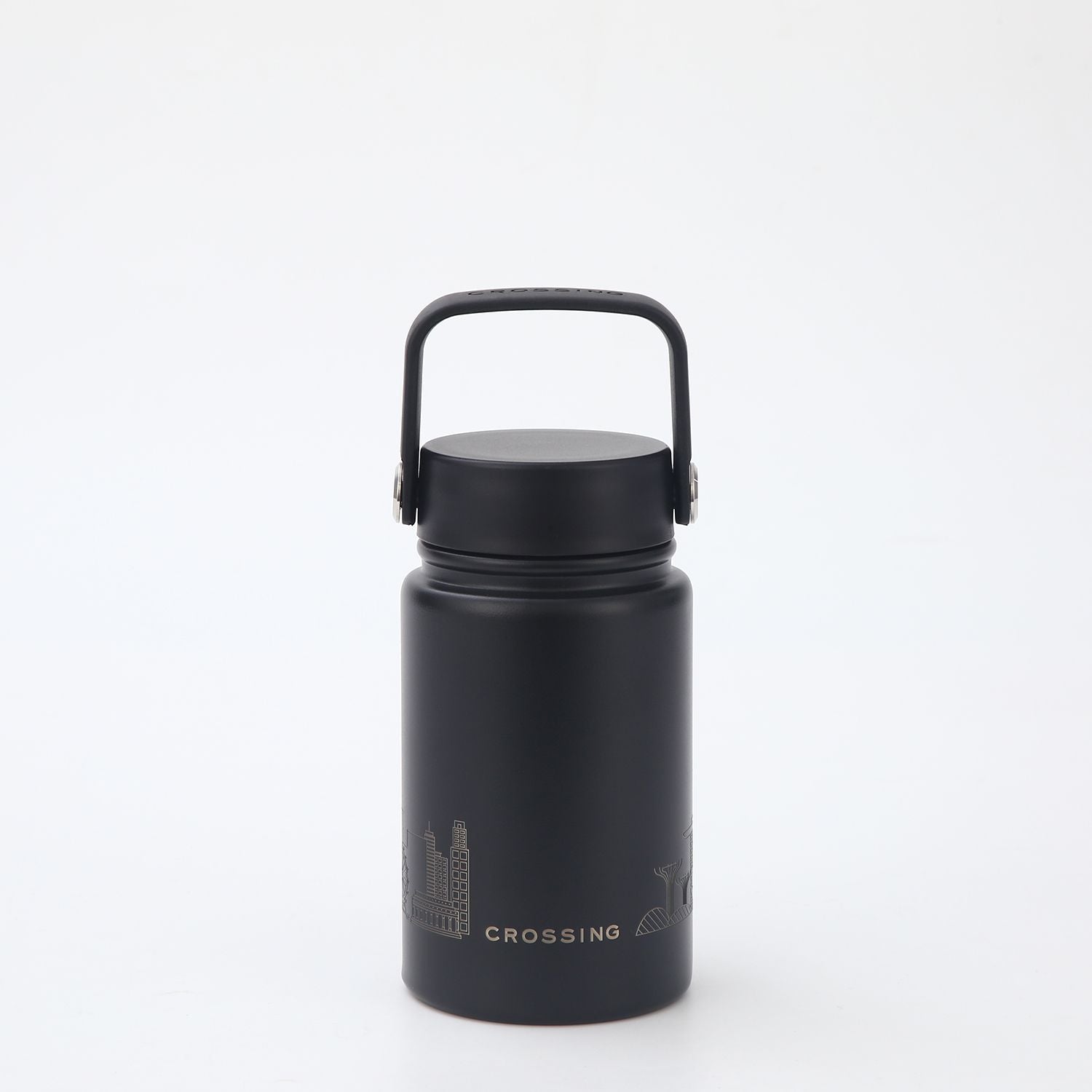 Crossing Urban Ceramic S/S Insulated Flat Cap Bottle With Handle 400ml