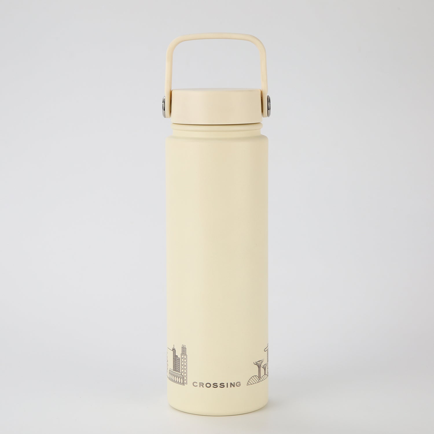 Crossing Urban Ceramic S/S Insulated Flat Cap Bottle With Handle 720ml (SA)