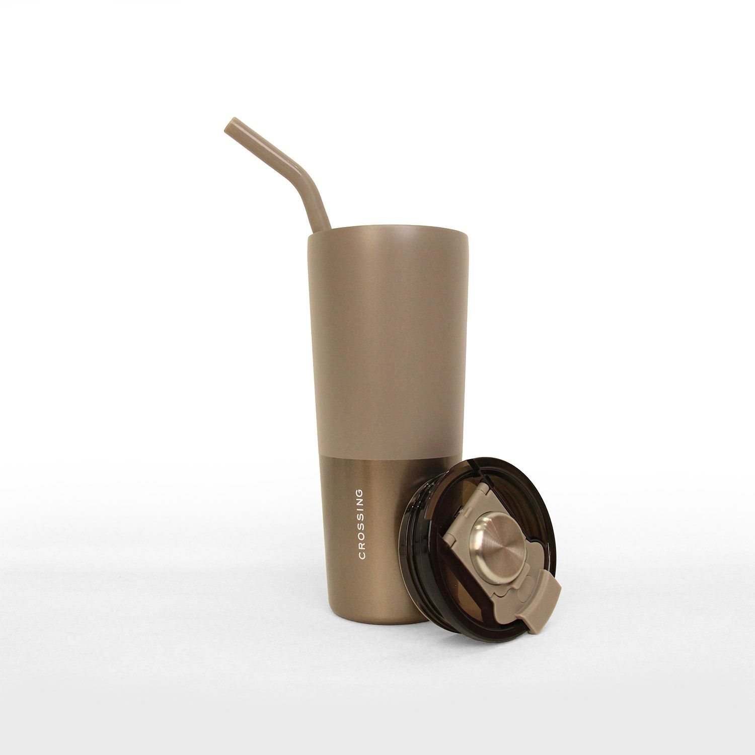 Crossing Volt Insulated Stainless Steel Straw Tumbler 710ML