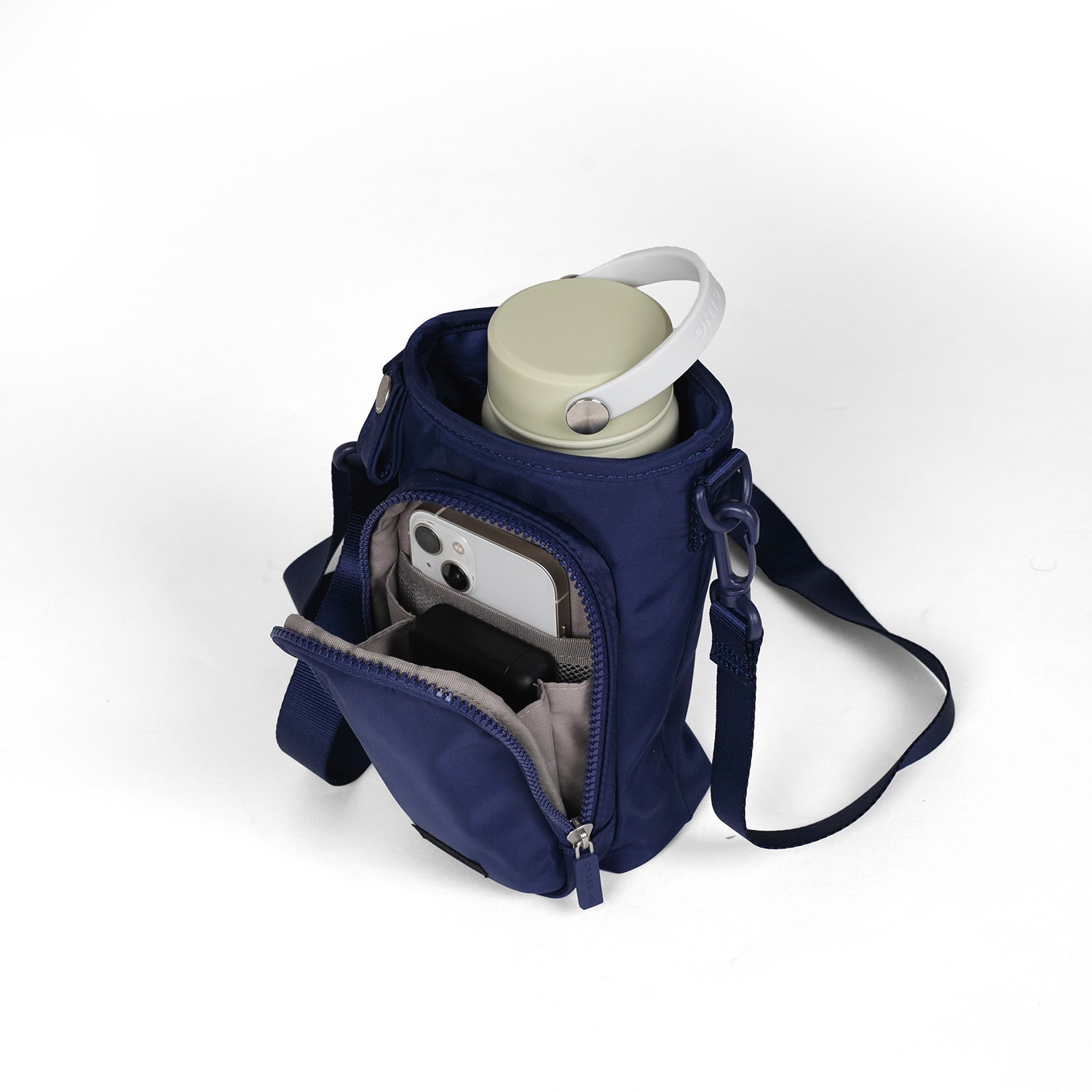 Crossing Water Bottle Crossbody Bag With  Front Pocket 2L