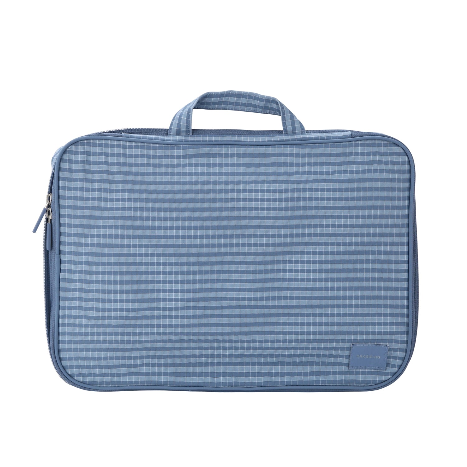 Crossing Waterproof Rayon Checked Compression Packing Cube Set (2-Piece Set)