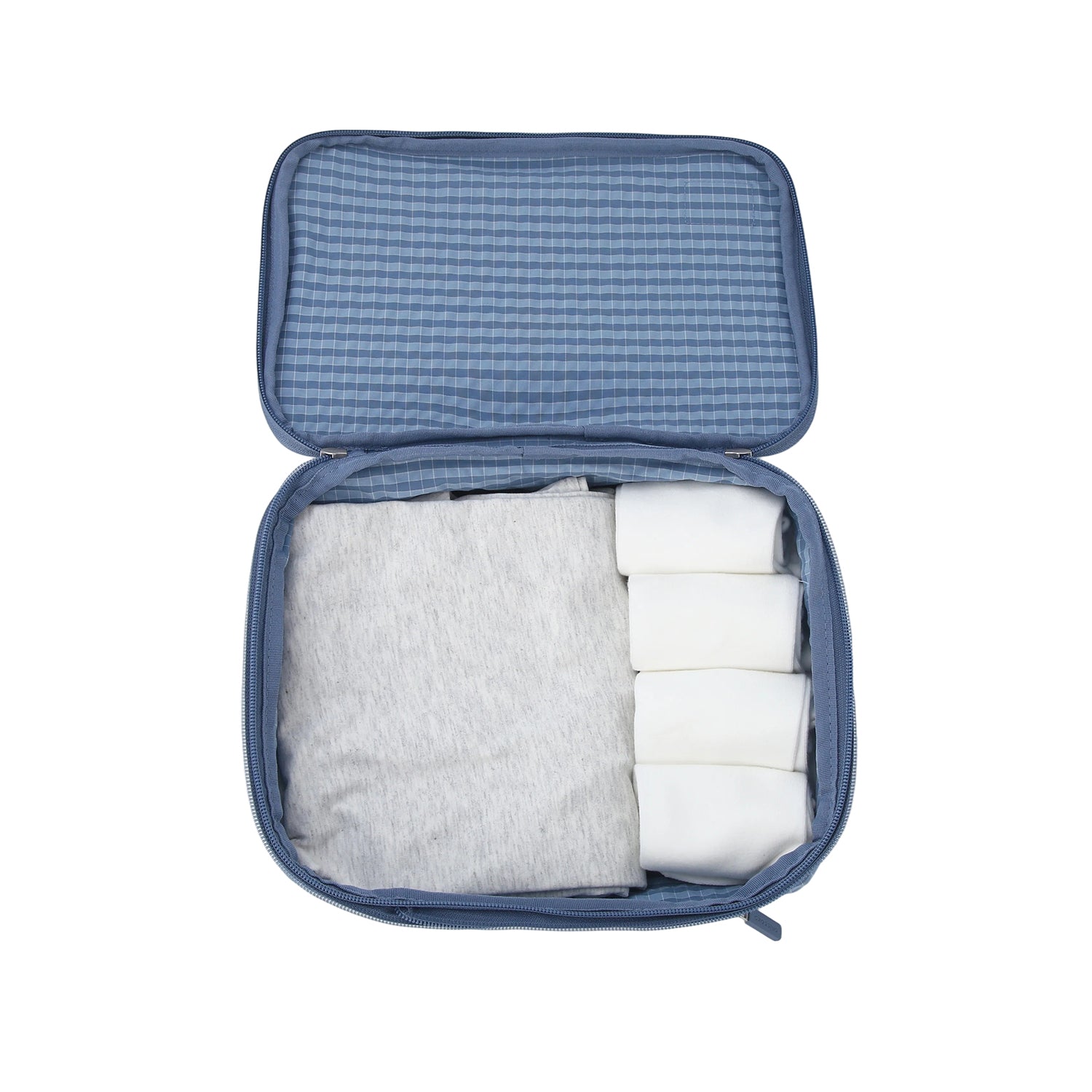 Crossing Waterproof Rayon Checked Compression Packing Cube Set (2-Piece Set)
