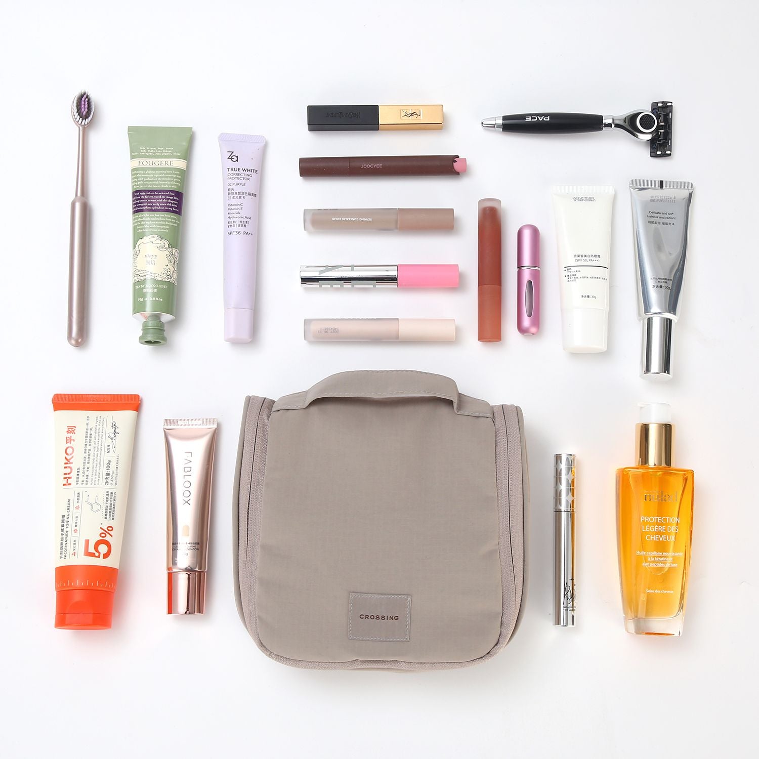 Crossing Waterproof Ripstop Nylon Hanging Toiletry Kit