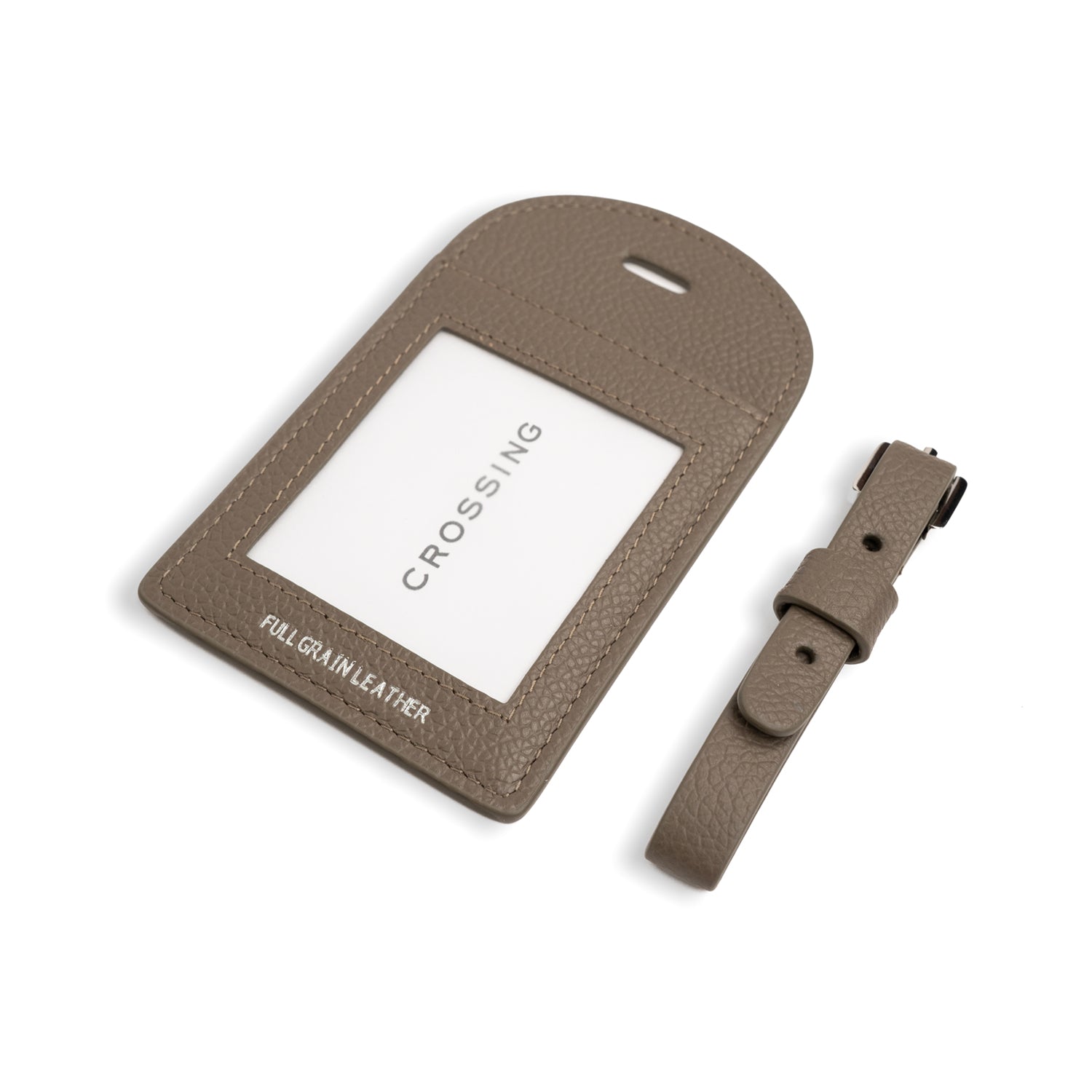 Crossing Milano Leather Luggage Tag