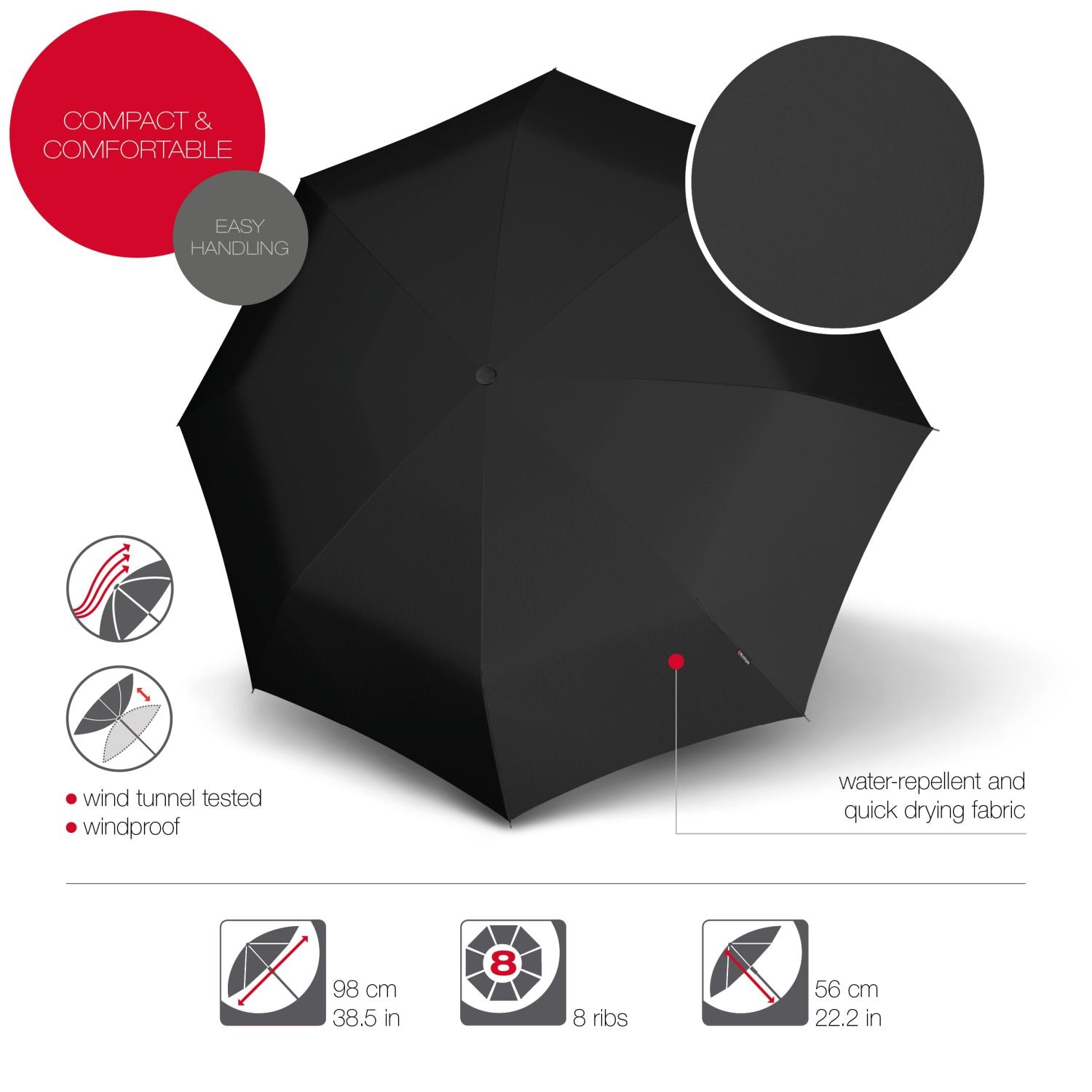 Knirps T.200 Medium Duomatic (UV Protection)