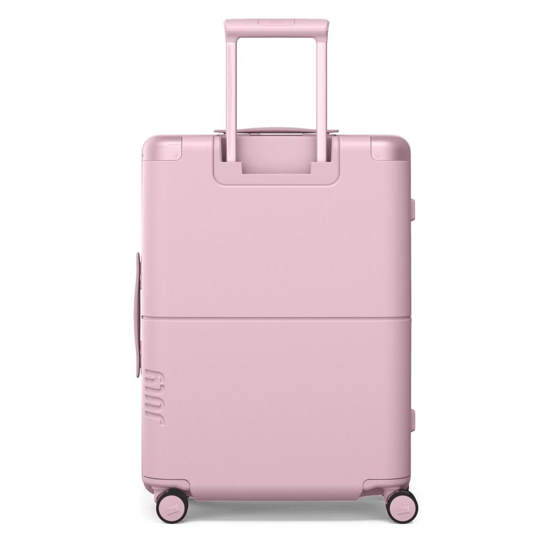 July Checked Plus Expandable Polycarbonate With Casesafe Tracking 28" Luggage