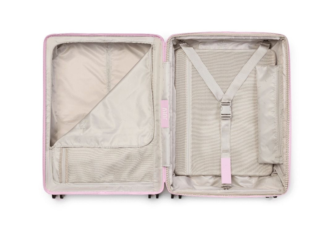 July Checked Plus Expandable Polycarbonate With Casesafe Tracking 28" Luggage