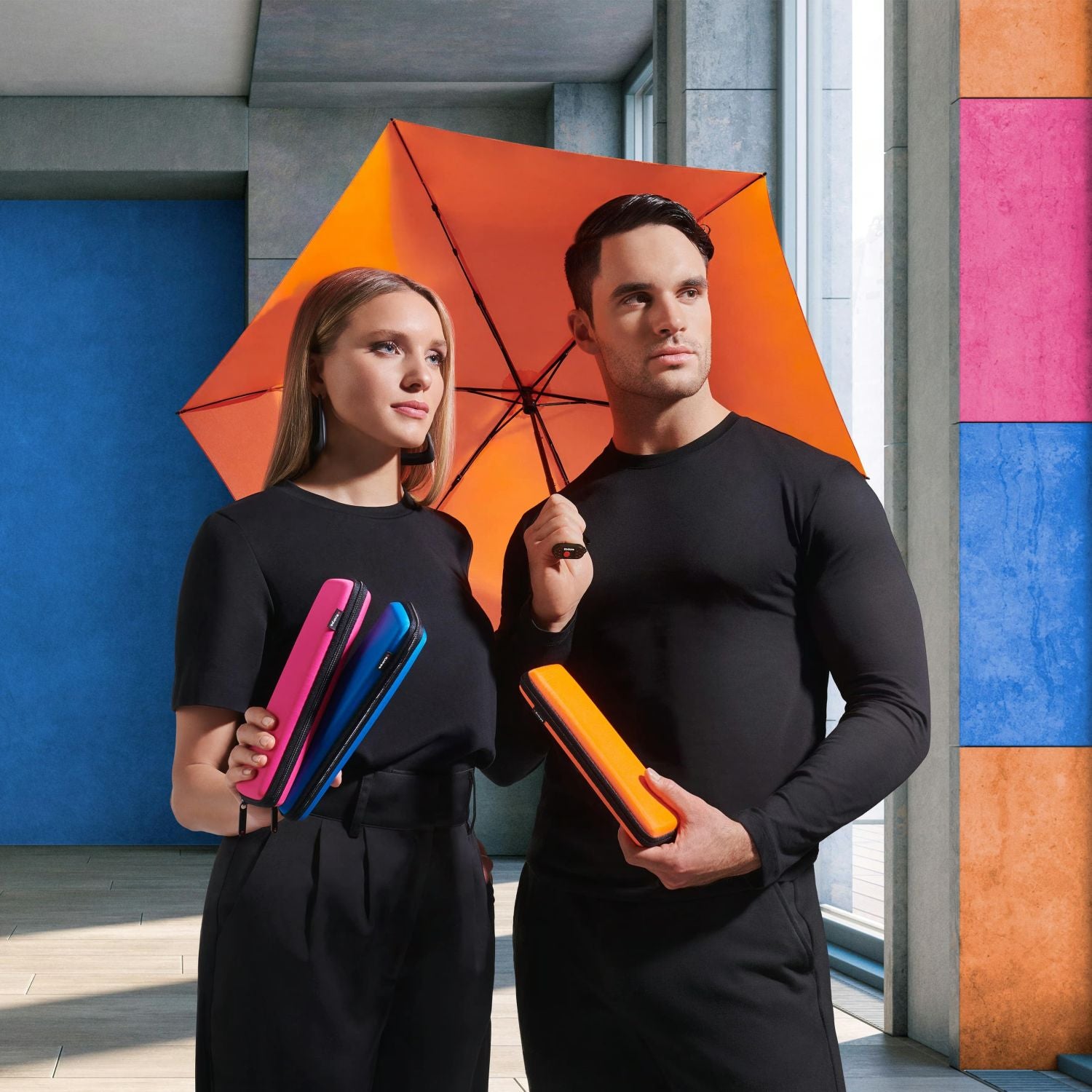 Knirps X4U Ultralight Slim Manual With Eva Case (UV Protection)