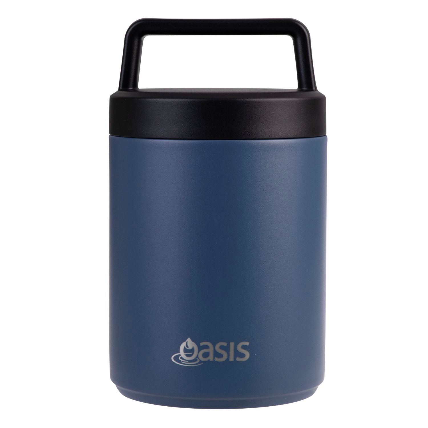Oasis S/S Insulated Dual Compartment Food Jar W Handle And Spoon 480ML
