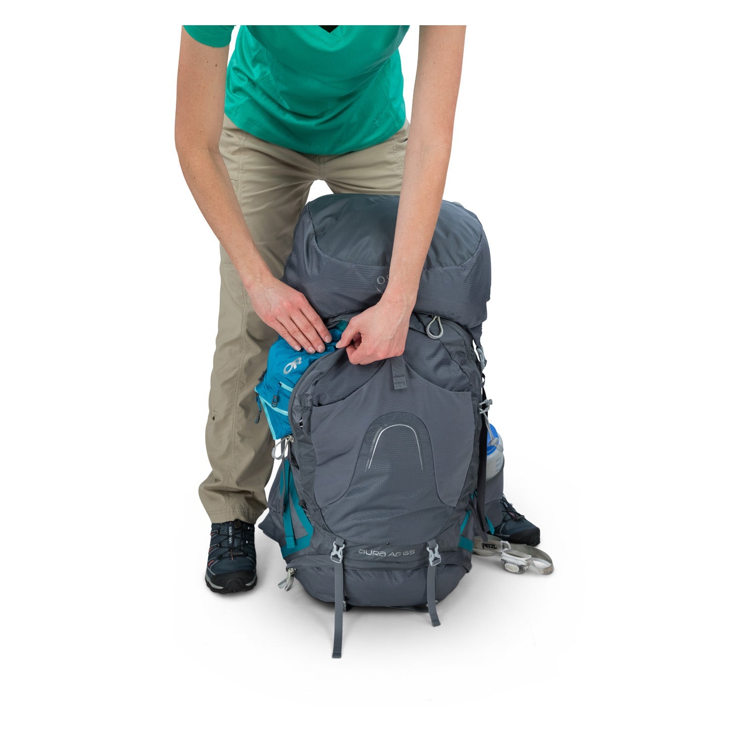 Osprey Aura AG 65 Backpack with Raincover - Small - Women's Backpacking | Backpacking Packs, Bags, Bags for Women, Osprey, SGTrek, SGTrek Osprey, Travel Backpacks | Osprey-13