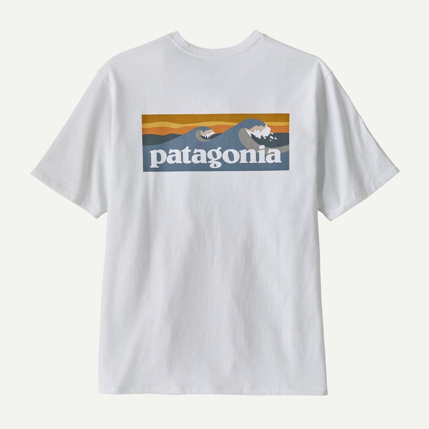 Patagonia Men's Boardshort Logo Pocket Responsibili-Tee® (Fiber White)