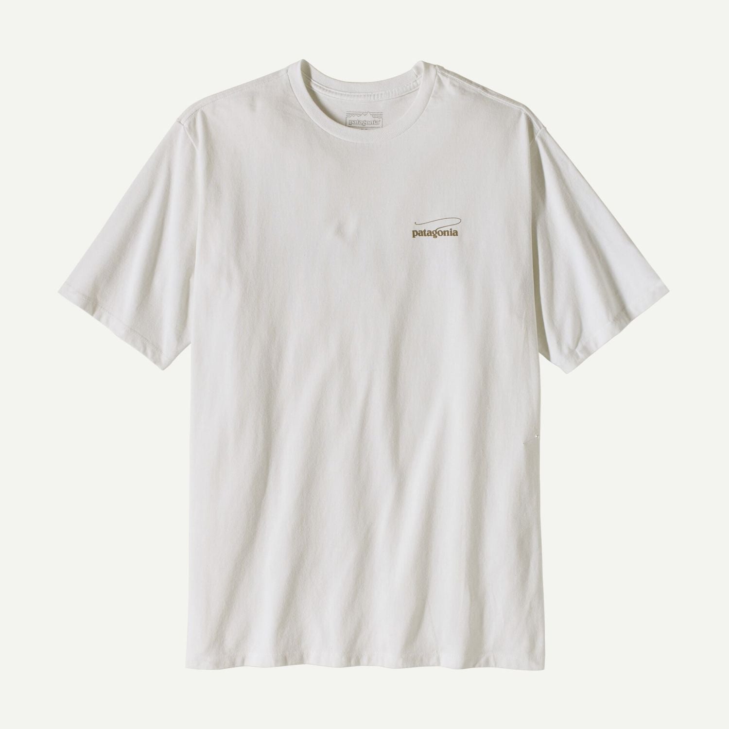 Patagonia Men's Casting Logo Responsibili-Tee® (Fiber White)