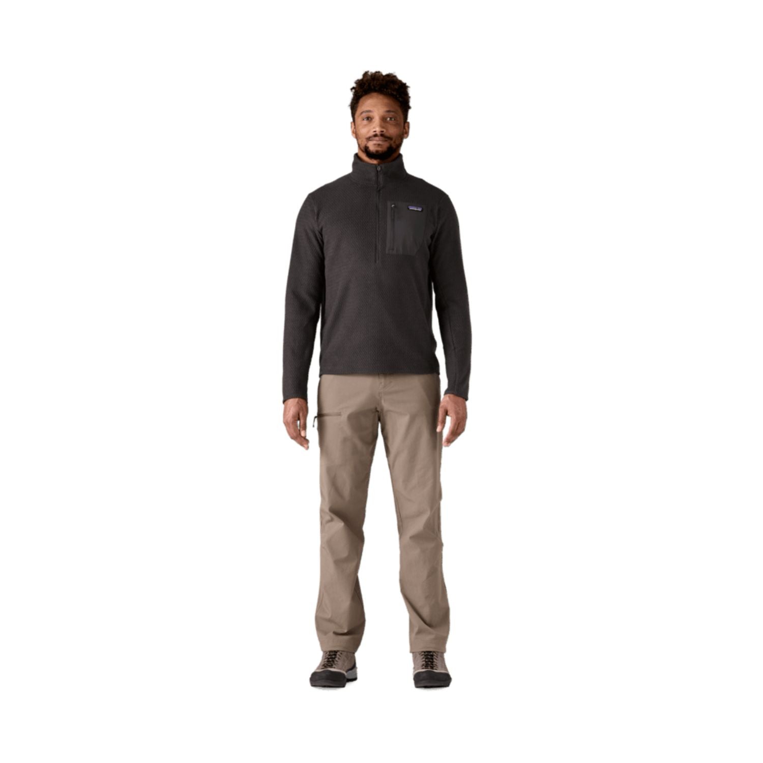 Patagonia Men's R1® Air Fleece Zip-Neck (Black)