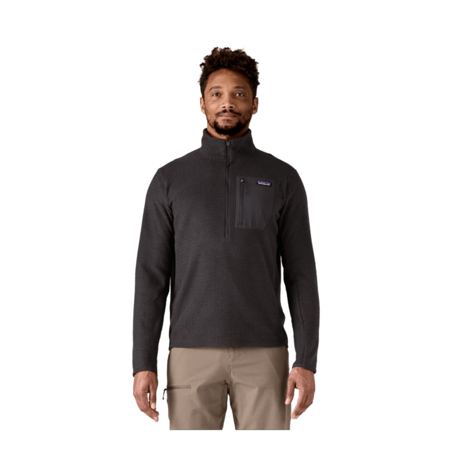 Patagonia Men's R1® Air Fleece Zip-Neck (Black)