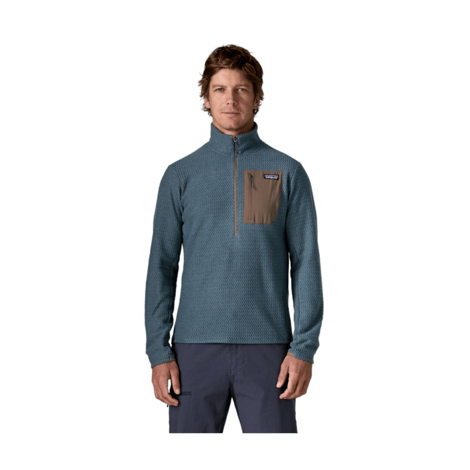 Patagonia Men's R1® Air Fleece Zip-Neck (Summit Blue)