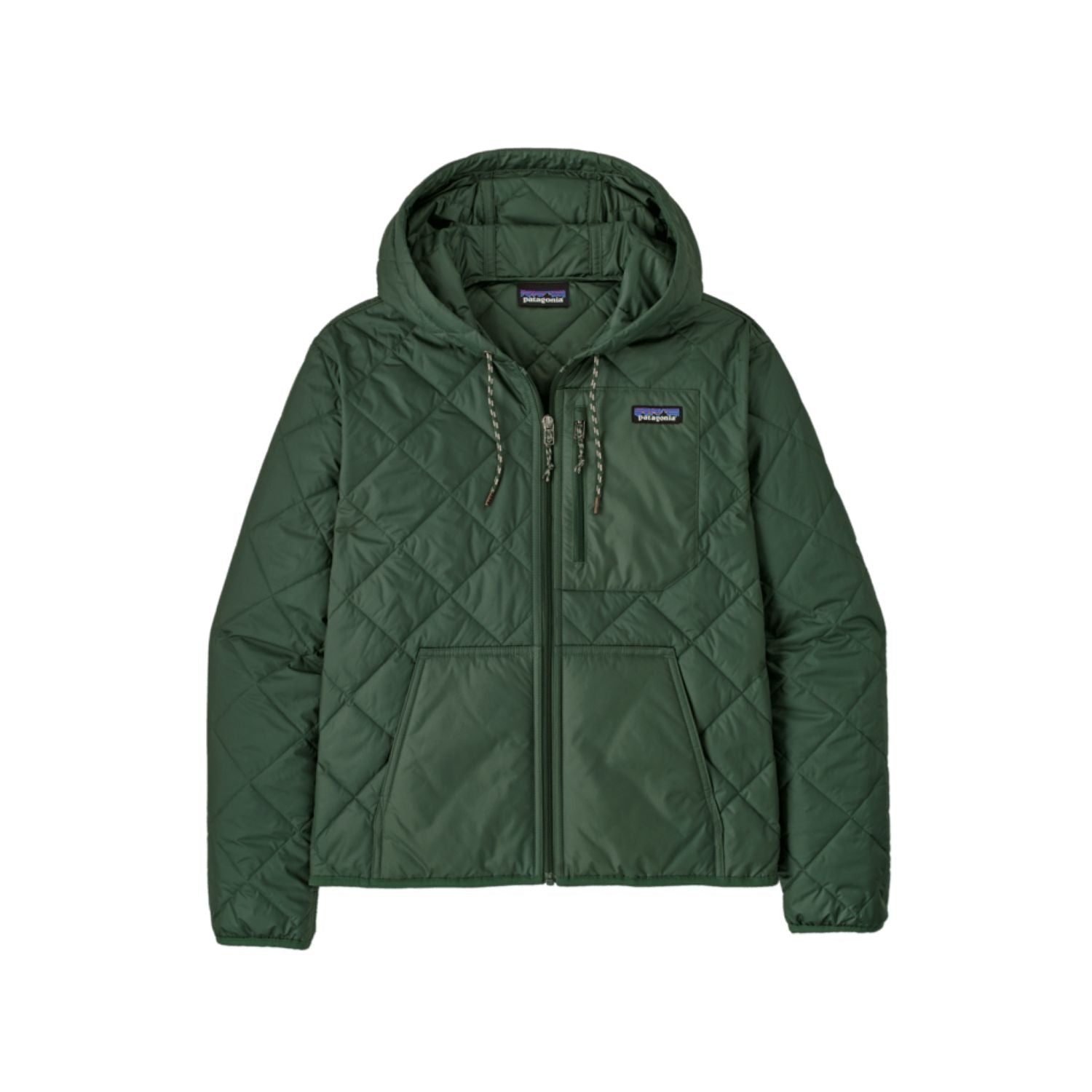 Patagonia Women's Diamond Quilted Bomber Hoody (Canopy Green)