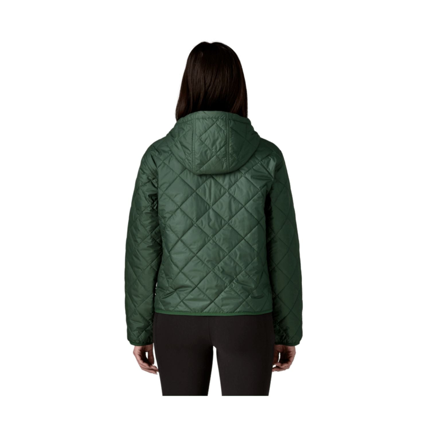 Patagonia Women's Diamond Quilted Bomber Hoody (Canopy Green)