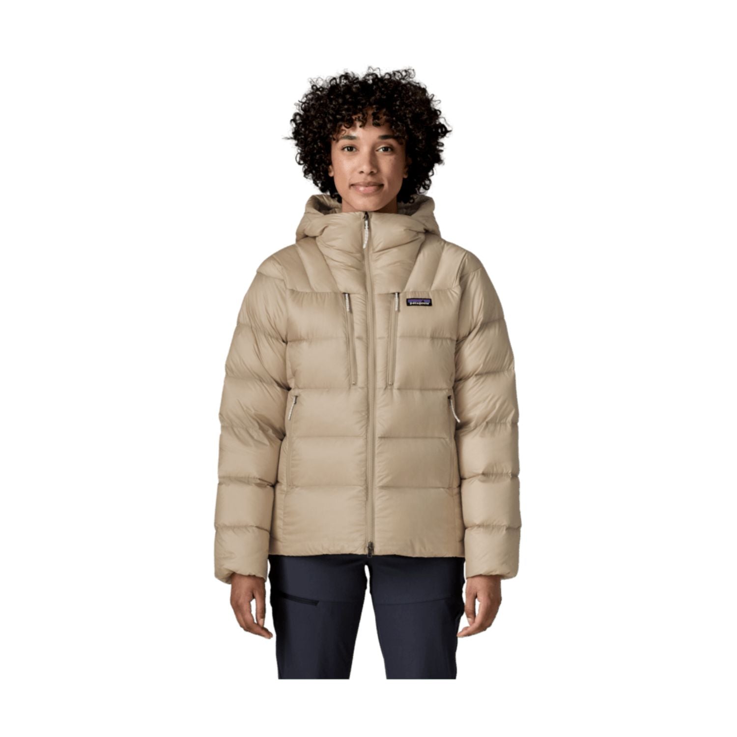 Patagonia Women's Fitz Roy Down Hoody (Pumice)