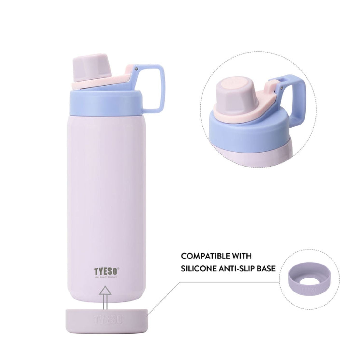 Tyeso Fizz S/S Vacuum Insulated Bottle With Handle 750ML