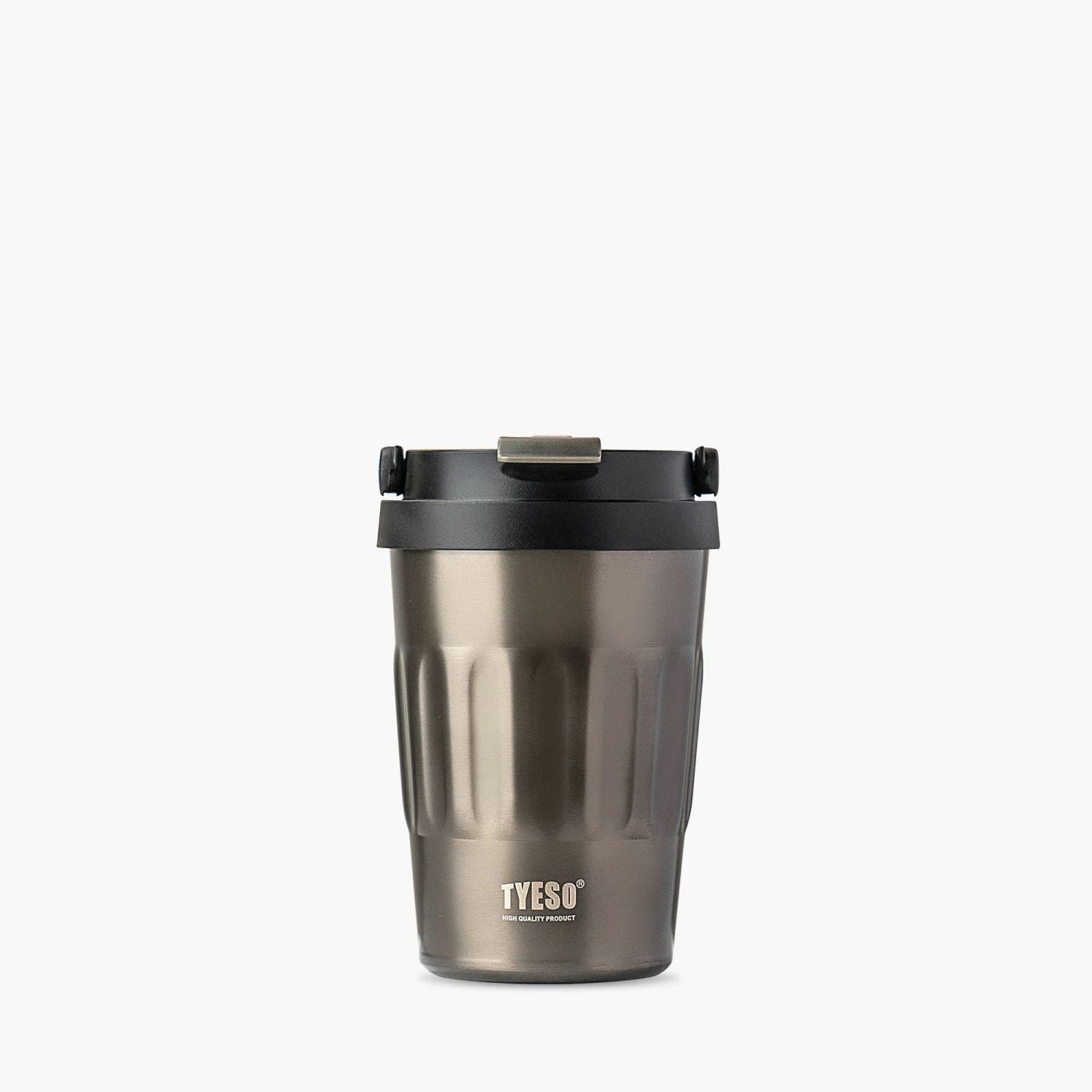 Tyeso Onyx Sipper S/S Vacuum Coffee Tumbler W Foldable Handle 400ml