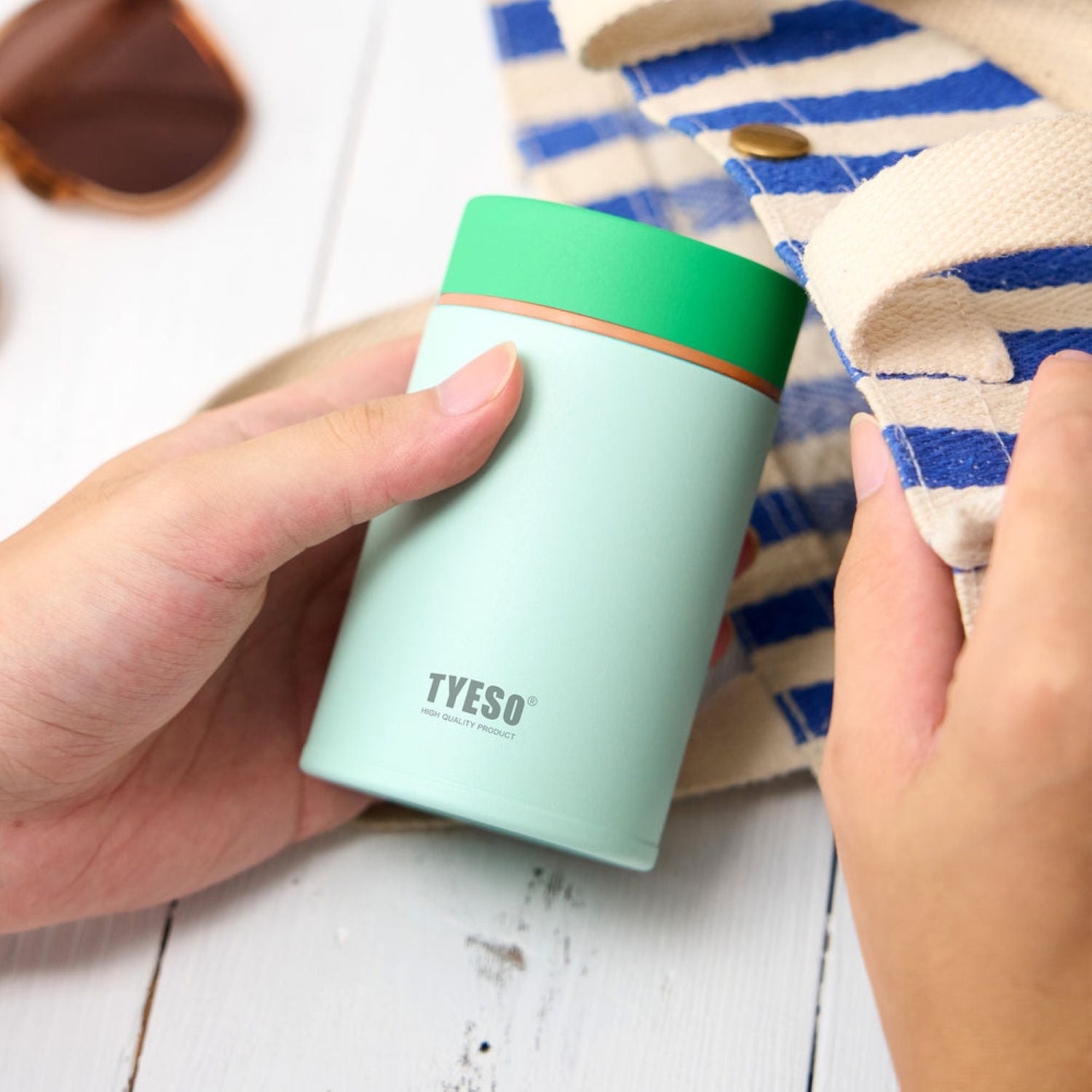 Tyeso Petal Inner S/S 316 Vacuum Insulated Food Jar 300ML - Orange