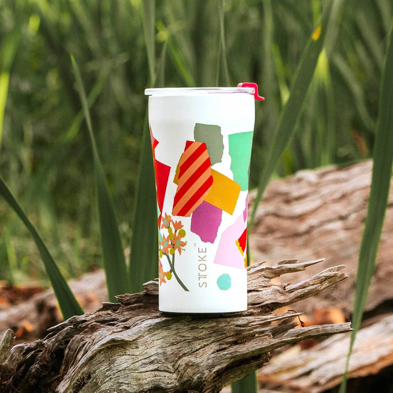 STTOKE Leah Summer Blooms Leakproof Ceramic Insulated Cup | Cups and Tumblers, Gifts & Lifestyle, Travel Accessories, Water Bottles | STTOKE-3